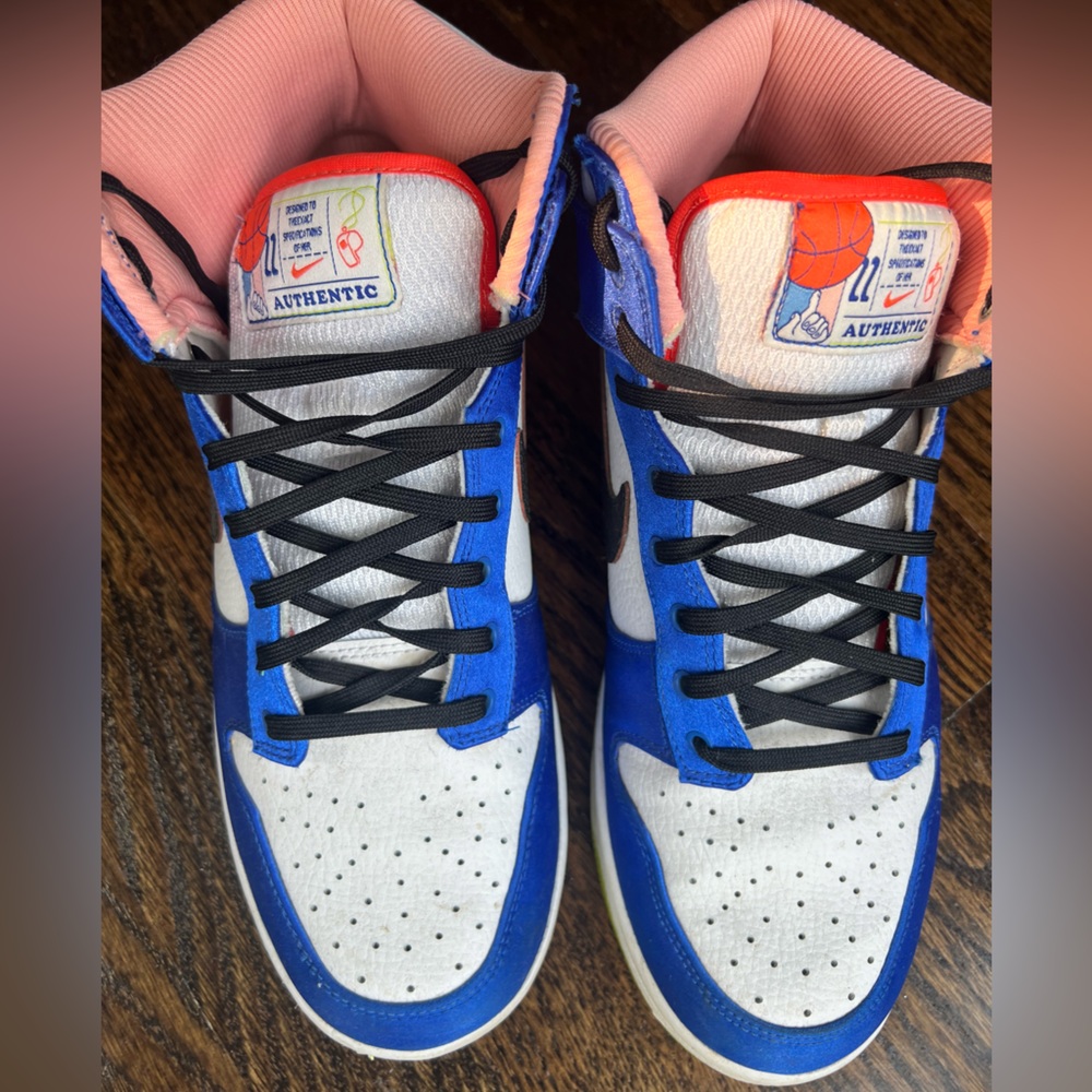Nike Dunk High Blue Satin *like new*